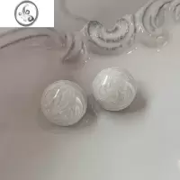 JiMi多巴胺彩色糖果珐琅耳钉女小众设计高级感法式复古气质耳环耳饰品