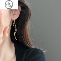 JiMi弄心弦|长款流苏蚊香盘耳夹无耳洞女新款耳饰显脸小方圆脸耳钉夏