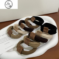 JiMi高弹力发绳女扎头绳简约可爱小熊发圈高马尾发饰2023新款头饰