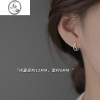 JiMi[]925银银几何耳环女轻奢小众设计耳钉2023新款冬耳饰