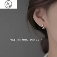 JiMi[]925银银几何耳环女轻奢小众设计耳钉2023新款冬耳饰