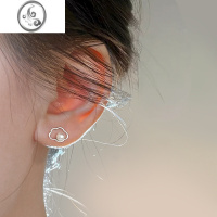 JiMiS925银云朵耳钉女小众设计2023新款高级感轻奢仿珍珠耳环耳饰品
