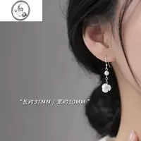 JiMi[]925银银花朵耳环2023年新款潮小众设计轻奢耳钉女春耳饰