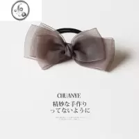 JiMi欧根纱蝴蝶结发夹网红2023年新款气质发卡头饰简约头发夹子女