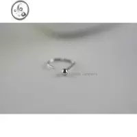 JiMi新品防过敏925银银豆豆小耳钉女高级感耳骨环睡觉免摘养耳洞耳圈