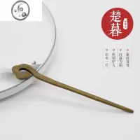 JiMi绿檀木发簪古风木簪子简约现代盘发日常旗袍簪子盘发簪女百搭头饰