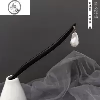 JiMi檀木发簪古风中式木簪木质盘发钗子高级感简约发张女发钗簪子头饰