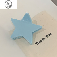 JiMi韩国简约五角星抓夹女夏季辣妹发量少发饰发夹后脑勺半扎发鲨鱼夹