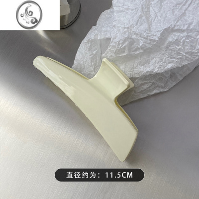 JiMi韩国简约醋酸发夹女高级后脑勺盘发抓夹网红气质大号鲨鱼夹子头饰