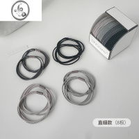 JiMi简约高弹力基础橡皮筋女扎头耐用不伤发爆发头绳皮套马尾发绳发圈