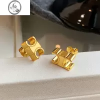 JiMi金色凯旋门银银耳钉小众轻奢高级感耳环女精致气质欧美复古耳饰