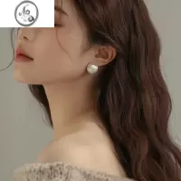 JiMi卖耳环的老大爷 拉丝磨砂圆球耳钉女小众设计高级感气质百搭耳环
