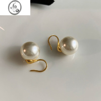 JiMi施家真多麻正圆珍珠耳钉轻奢小众高级感耳环女法式气质新款耳饰品