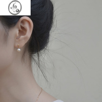 JiMi美到不能呼吸的珍珠耳环 气质耳饰 14k包金耳钉 可佩戴洗澡