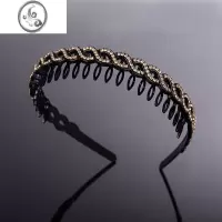 JiMi发卡发箍宽边简约甜美发夹带齿头箍女洗脸防滑发夹头饰品时尚气质
