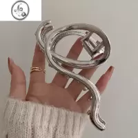 JiMi发量多冲~超大号金属抓夹简约高级感发夹女后脑勺气质个性鲨鱼夹