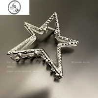 JiMi韩国简约五角星抓夹女夏季辣妹发量少发饰后脑勺半扎发鲨鱼夹发夹