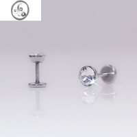 JiMi2023迷你小钻九尾狐耳钉耳骨钉细针前耳轮耳钉钛钢日韩耳屏软骨钉