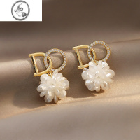 JiMi轻奢小众设计花瓣耳环女高级感耳饰2023年新款潮银银银针耳钉