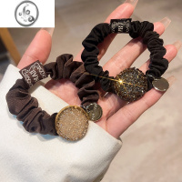 JiMi气质高级感简约水钻头绳新款大肠发圈女高弹力耐用扎头发皮筋发饰
