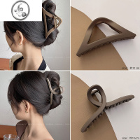 JiMi气质发夹后脑勺女简约磨砂抓夹网红高级感大号鲨鱼夹发卡夹子发饰