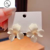 JiMi2022年新款潮清新气质花朵耳钉女夏款ins设计感仙气简约百搭耳环
