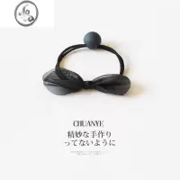 JiMi欧根纱蝴蝶结发圈韩国简约少女头绳森女成人扎发皮筋清新发绳头饰