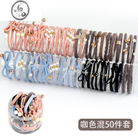 JiMi网红时尚简约发绳小清新可爱发圈耐用头装儿童不伤发皮筋皮套