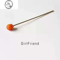 JiMi橘子簪子简约现代小众设计感新中式发簪盘发可爱发卡头饰女后脑勺