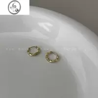 JiMi简约小巧不规则扭曲耳扣女2023年新款潮耳圈高级感冷淡风耳环耳饰