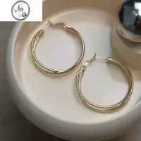 JiMi《旋转餐厅》仲夏夜之梦简约素圈耳环小众设计感高级小巧耳饰耳钉