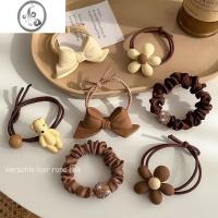 JiMiwx网红韩版简约气质发圈不伤发头绳新款高弹力马尾奶咖发绳轻奢风