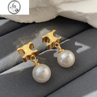 JiMi凯旋门轻奢金色大珍珠耳环女夏小众设计感高级耳钉耳坠气质耳饰