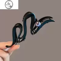 JiMi个性磨砂金属发抓夹大号网红发夹女后脑勺简约设计感鲨鱼夹高级感