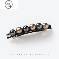 JiMi韩国简约一字夹弹簧夹发夹外出百搭夹子头饰发卡后脑勺顶夹边夹