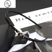 JiMi韩国简约水钻带齿防滑发卡发箍女百搭外出网红2022年新款压发头箍