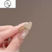 JiMi珍珠水钻爱心小发夹简约可爱百搭少女鸭嘴夹侧边发卡碎发夹子头饰