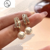 JiMi珍珠耳饰女夏季独特耳环2023年新款潮小众设计感高级轻奢气质耳钉