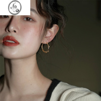 JiMi《不经意间》简约素圈耳环小众设计感高级小巧耳饰耳钉2023新款