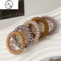 JiMi时尚电话线发圈头饰女高弹力耐用头绳不伤发皮筋简约气质扎头发绳