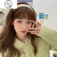 JiMi苹果绿和牛奶白~春夏新款发箍糖果色头箍简约百搭发卡发带发饰女