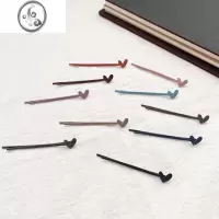 JiMi10个磨砂爱心一字夹碎发夹简约可爱学生发夹甜美边夹刘海夹后脑勺