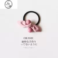 JiMi韩国简约女皮筋扎头发绳蝴蝶结发圈头绳网红头饰个性轻奢精致