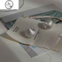 JiMi高级感气质磨砂拉丝耳扣小众设计耳环耳钉2023年新款潮百搭耳饰女