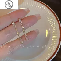 JiMiSUGAR 超闪锆石气质耳环小众设计感耳饰女高级感耳钉2022年新款潮