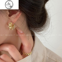 JiMi不规则金属独特耳环2023新款高级感耳钉女小众设计感耳饰耳扣