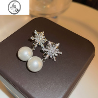 JiMi珍珠耳夹无耳洞女新款轻奢小众设计高级感无痛蚊香盘夹耳式耳钉环