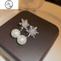 JiMi珍珠耳夹无耳洞女新款轻奢小众设计高级感无痛蚊香盘夹耳式耳钉环