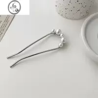 JiMiu型珍珠发簪简约现代懒人丸子头盘发器日常簪子高级发钗头饰女