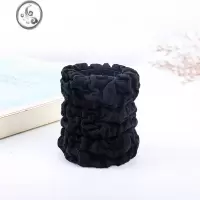 JiMi皮筋女扎头皮套头绳女韩国绑发宽边简约高弹力耐用扎半丸子头发圈